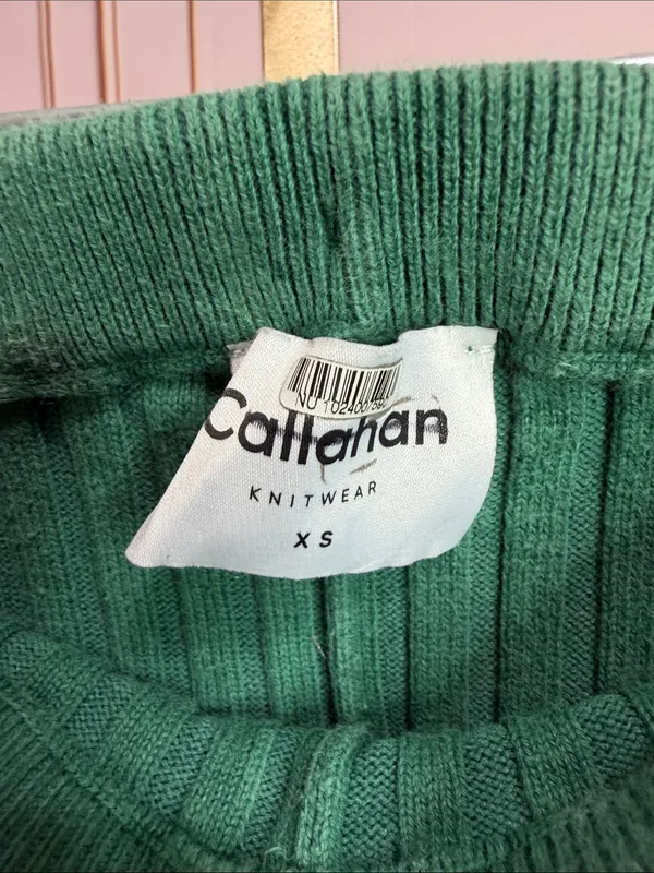 Callahan Trish Pants Fern Green Rib Knit Revolve. Size XS - Image 5