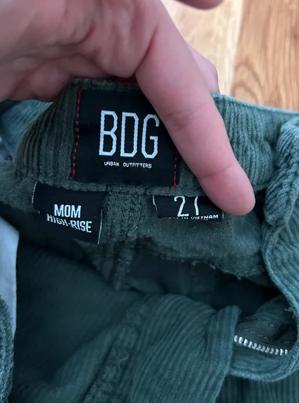 BDG Dark Green Corduroy  Pants - Image 3