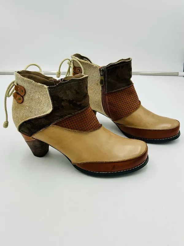 Elite by Conkus Corkys Rags Leather Ankle Boots Women’s Size 10 - Image 3