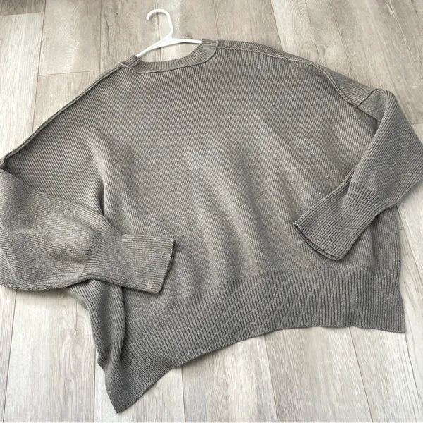 Free People Sweatshirt easy street tunic womens Gray (small) oversized slouchy - Image 5