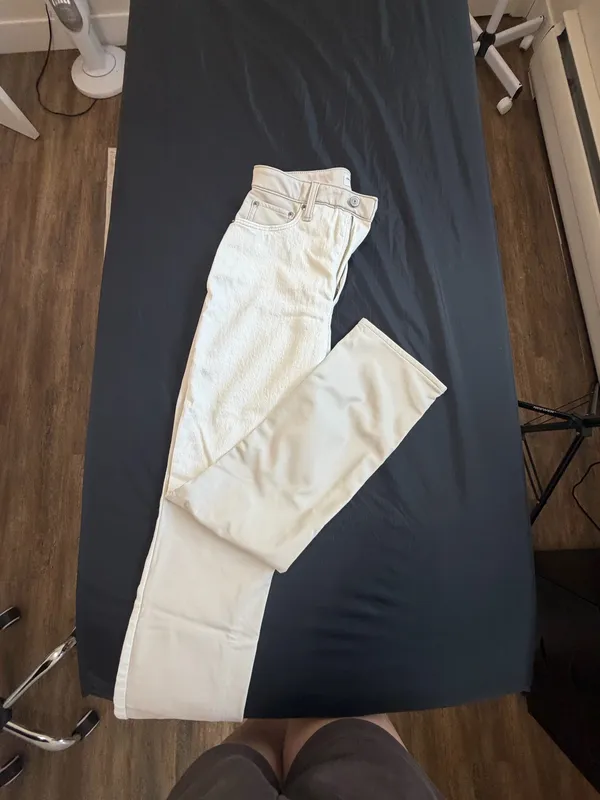Abercrombie Leather Jeans Mixed Slim Straight Curve - Image 3