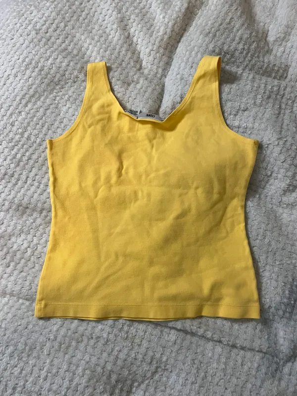 BP. Medium Vintage Pale Yellow Tank Top - Image 2