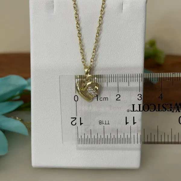 14K Gold Plated XP Women Set Necklace Chain Earring Heart Oro Laminado Everyday - Image 6