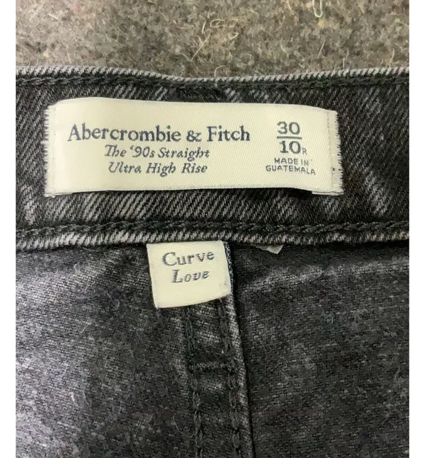 Abercrombie & Fitch The 90s Ultra High Rise Black Jeans - Image 7