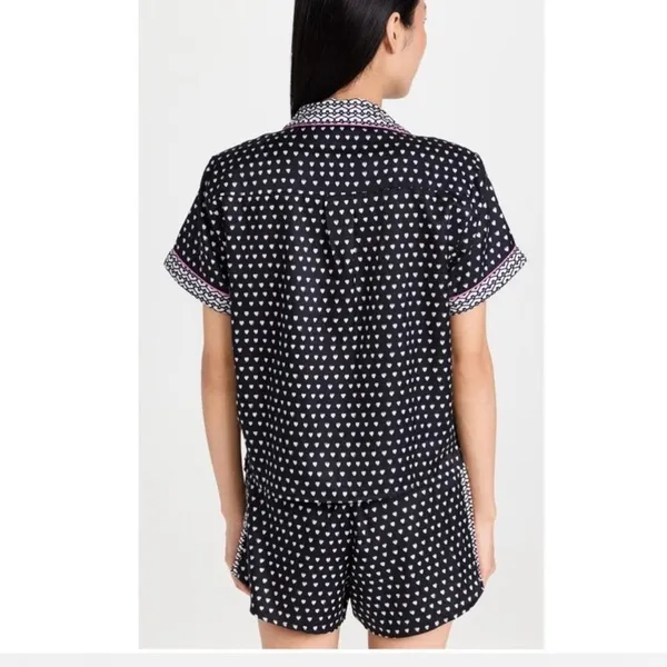 Rare Roller Rabbit x Lele Sadoughi Black Heart Polo Pajamas - Image 2