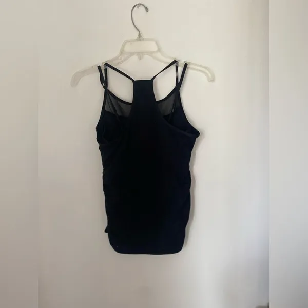 VSX Victoria’s Secret Strappy Black Mesh Sports Tank Top M - Image 2