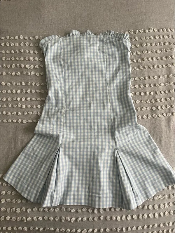 Urban Outfitters Margot Strapless Drop Waist Mini Dress - Image 3