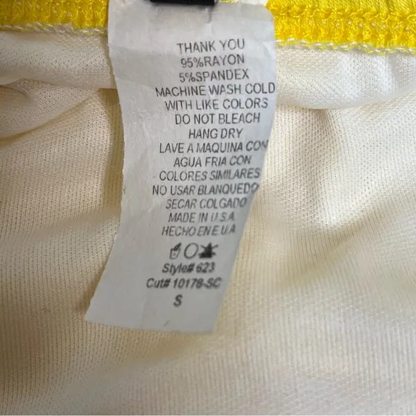 MOA Collection Butter Yellow Slim Fit Bodycon Elastic Tube Midi Dress Small NEW - Image 3