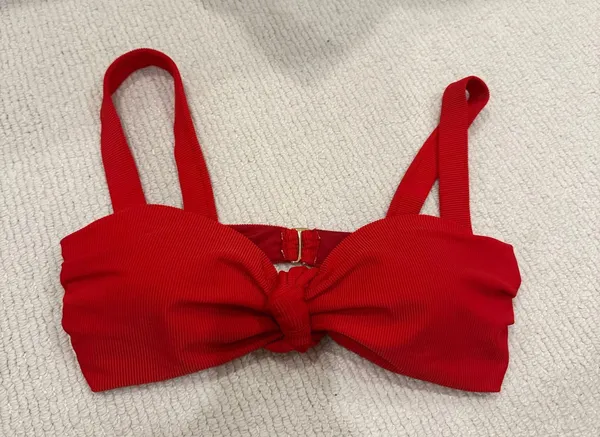 Beach Riot Red Bikini Top - Image 2