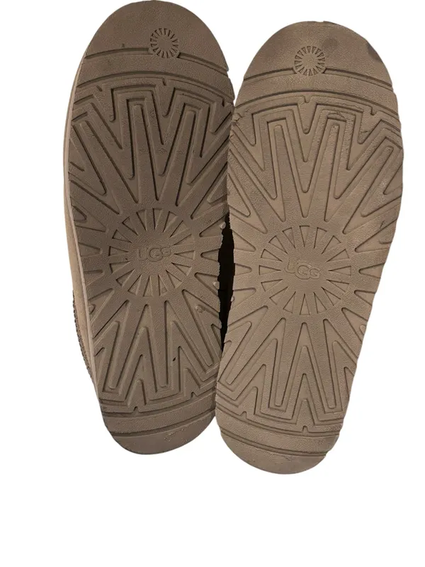 UGG Tazz Mustard Seed Size 12 Platform Slippers - Beige Pre-Owned - Image 2