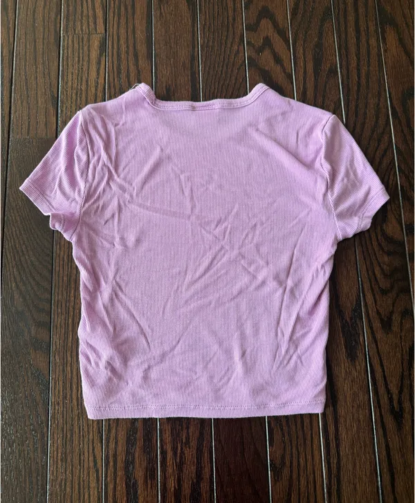 Aritzia Sunday Best Purple Baby Tee - Image 2