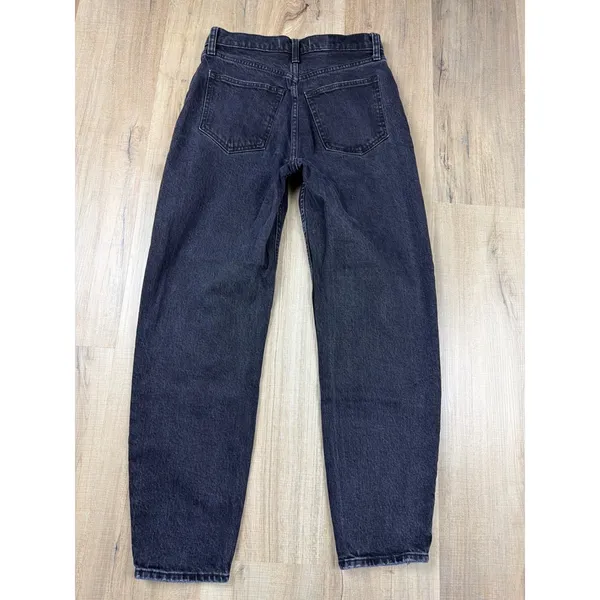 Abercrombie & Fitch 80s‎ Mom High Rise Jeans Washed Black 26 2R Tapered Leg - Image 2