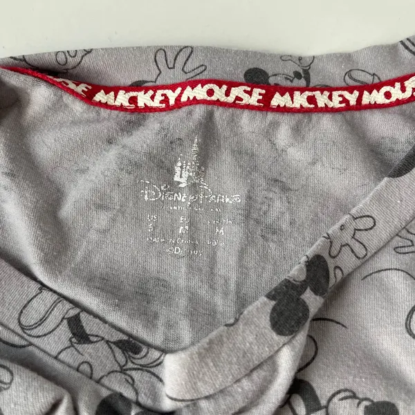 Disney Parks Mickey Mouse Y2K Womens TShirt Top Size S Gray Short Sleeve Cartoon - Image 10
