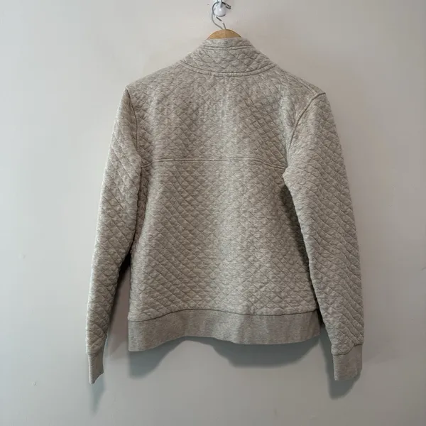 Patagonia W's Organic Cotton Quilt Snap-T Pullover in Birch White Medium - Image 5