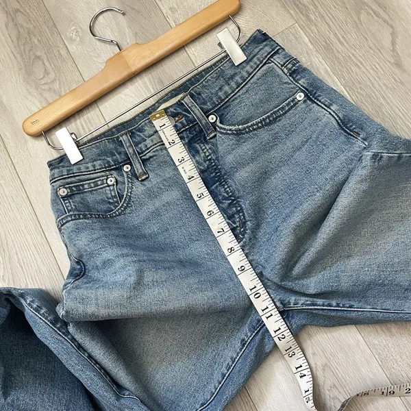 Madewell Flare Jeans perfect vintage womens Blue (size 26) minimalist casual - Image 9