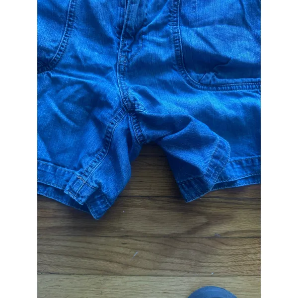 Eddie Bauer Denim Jean Shorts 8 Classic Five Pocket Casual Summer Style - Image 4