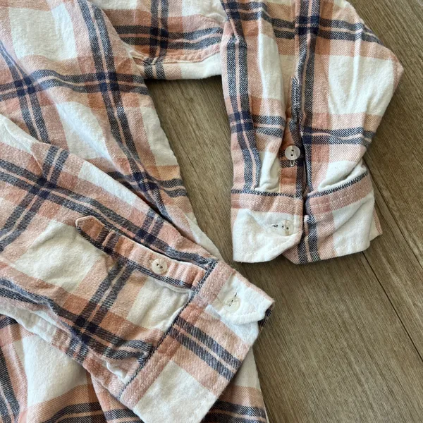 Womens Universal Thread Pink Plaid Button Up - XXL - Image 4