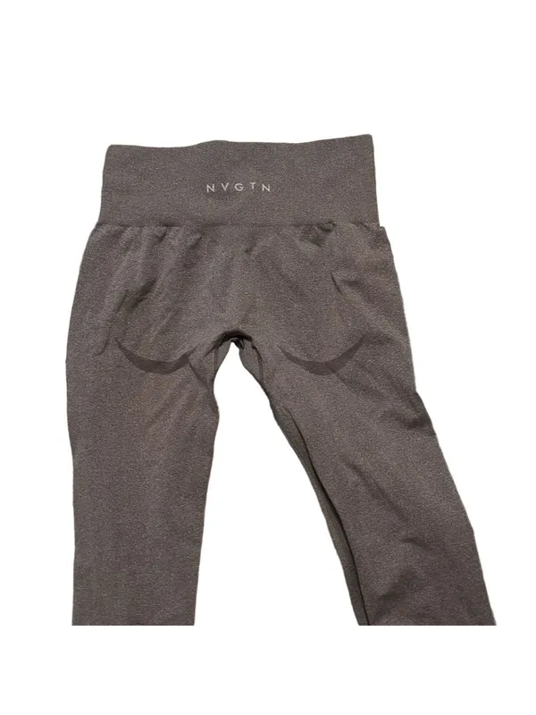 NVGTN gray cropped leggings size Large - Image 6