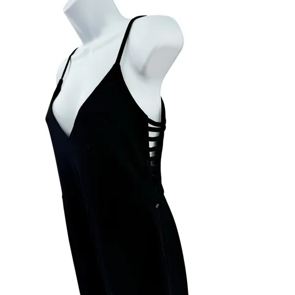 Amanda Uprichard X REVOLVE Chandon Jumpsuit Black Ponte Medium Cropped Date‎ - Image 3