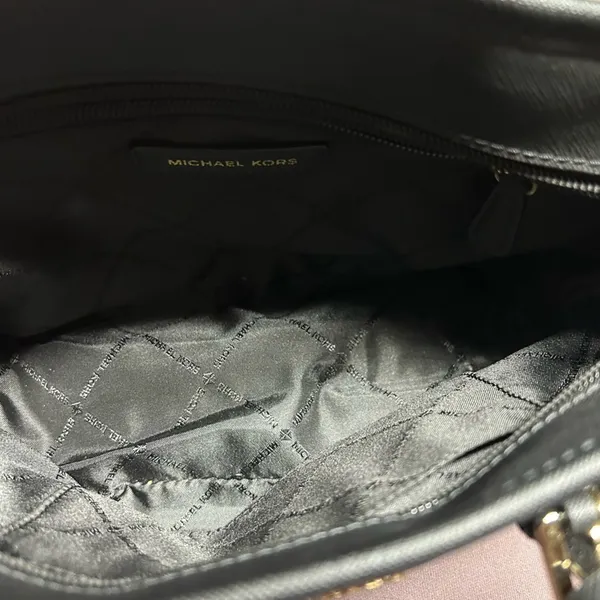 Michael Kors Black Jet Set Travel Extra-Small Logo Top-Zip Tote Bag - Image 4
