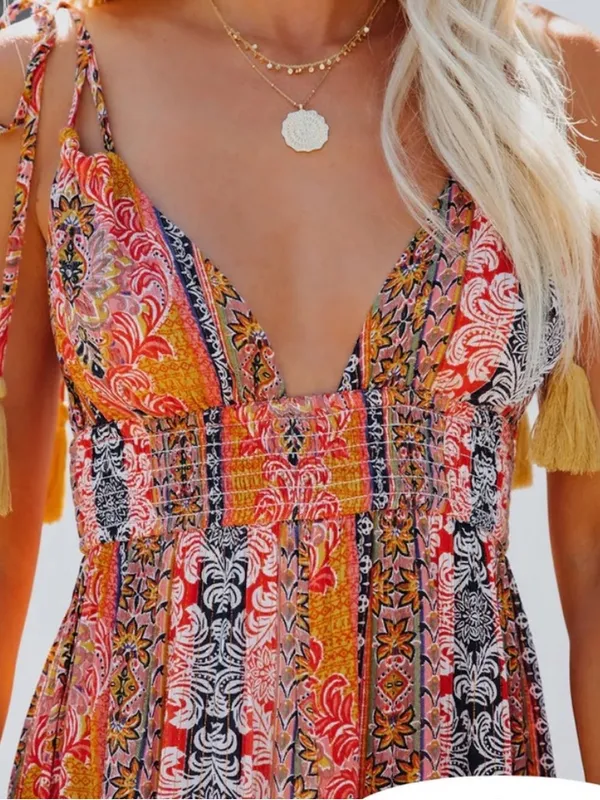 NEW!! En Creme Gorgeous Boho‎ Pattern Maxi Dress - Image 3