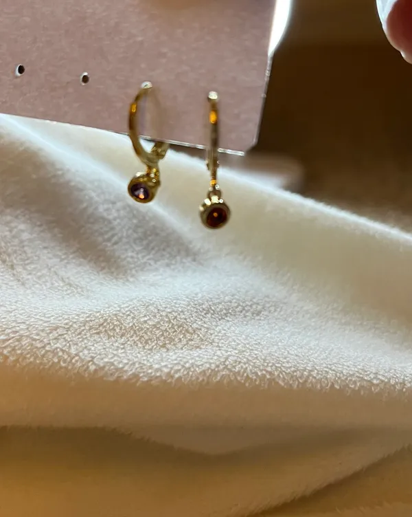 Cute mini hoop hang earrings Multiple - Image 3