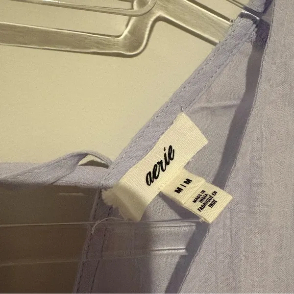 Aerie Front Ruched Cover Up Ombre Purple Blue Green Size Medium‎ - Image 3