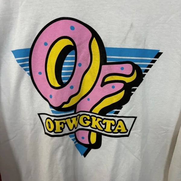 Odd Future OFWGKTA long sleeve Rap Tee size small - Image 2
