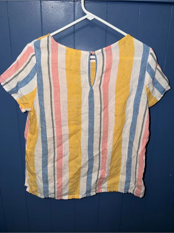 C&C California striped linen Top - Image 3