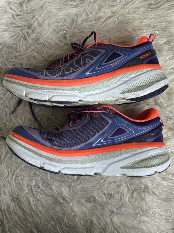 Hoka One One Purple/Orange Women's Running Shoes Size US W 9.5 - Image 8