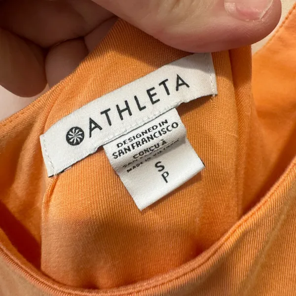 Athleta Women's Cactus Peach Sleeveless Santorini Midi Dress Size small - Image 5