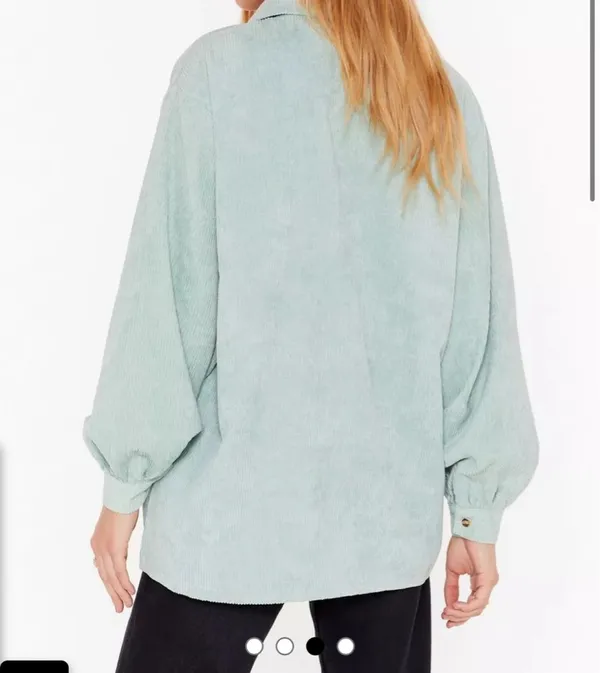 Nasty Gal Corduroy Shirt Oversized - Image 5