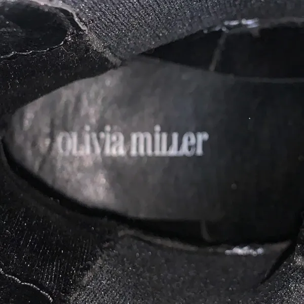 Olivia Miller Round Toe Chunky Heel Mid Calf Ankle Boots Slip On - Image 7