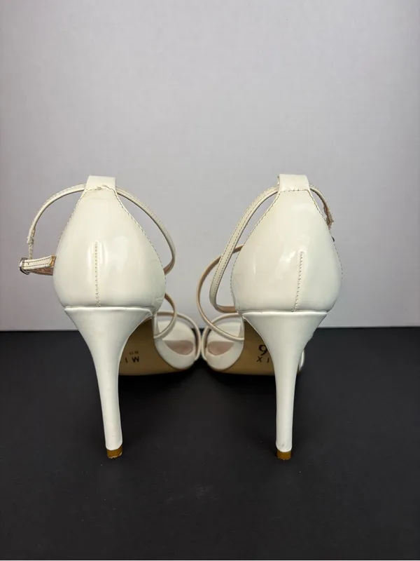 Mix No. 6 Women's Strappy High Heel Sandals in Cream - Image 5