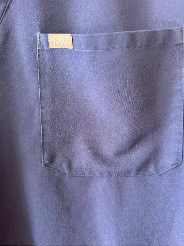 Figs Casma Three-Pocket Scrub Top Navy Blue Size XL - Image 5