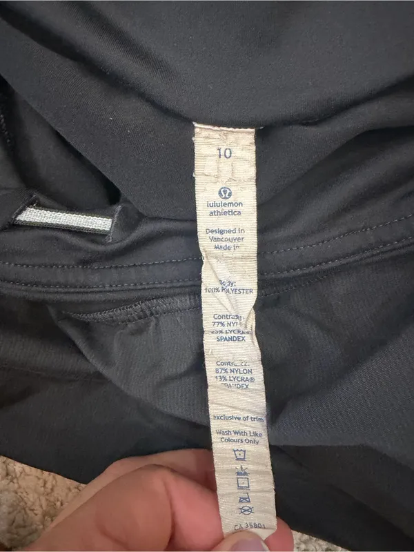 lululemon Run Speed Squad Skirt Skort W8291S Black Size 10 - Image 6