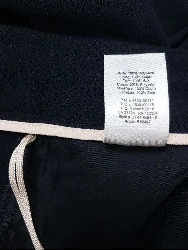 Aritzia Wilfred Allant Tie Front Drawstring Crop Pant Trouser 4 Black Relaxed - Image 11