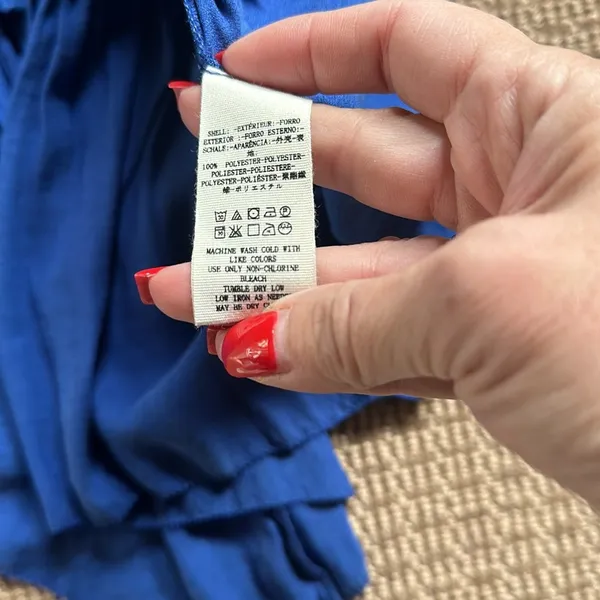 Free People dress or top blue medium tiered m - Image 3