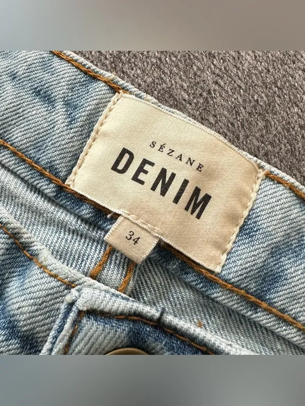 Sézane Denim Straight Leg Jeans Size 24 - Image 5