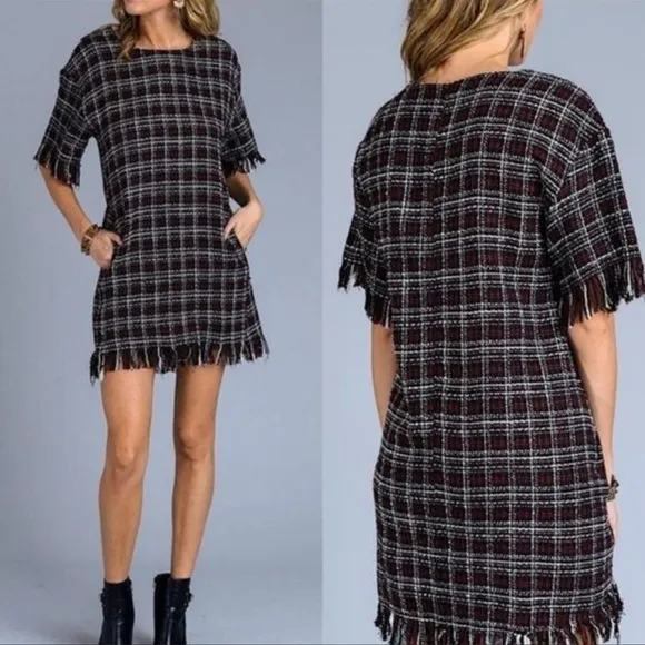 Storia tweed black and white dress▪️size S - Image 2