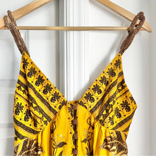Farm Rio Golden Oasis Dress - Image 8