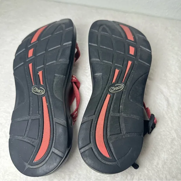 Chaco Arch Support Women's Sandals in Pink Adjustable Straps in Black Sole W9 - Image 9