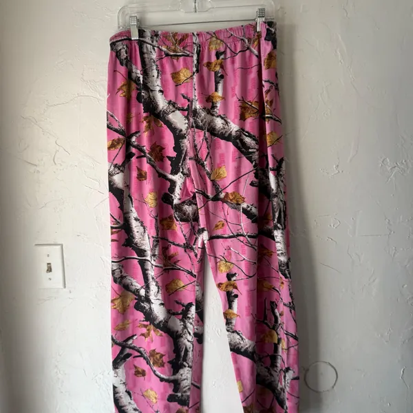 Legendary Y2k Deer Gear Pink Camo Pajama Pants Lounge Sleepwear‎ Women's XL - Image 4