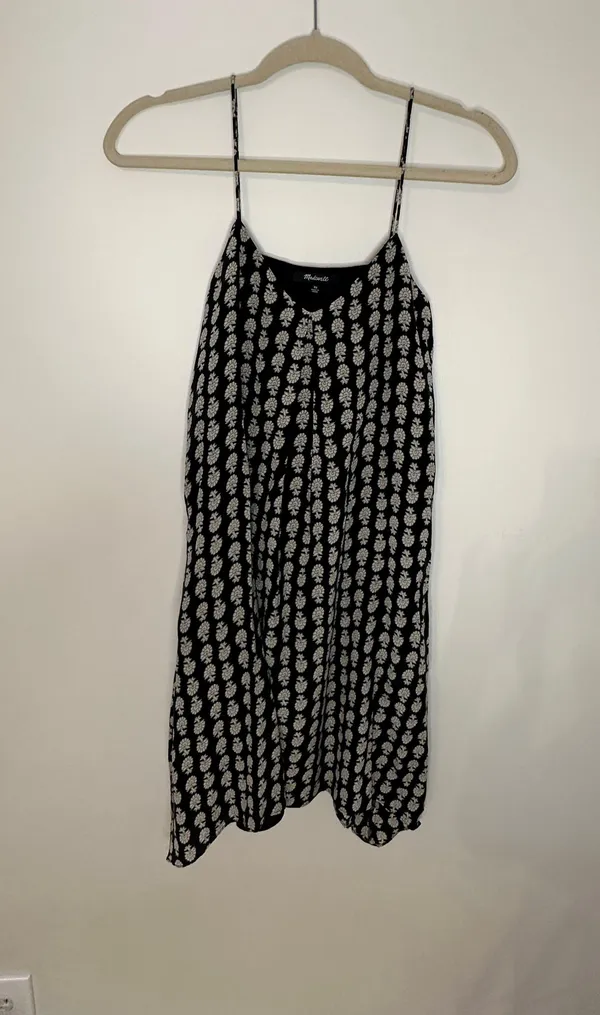 Madewell Silk Trapeze Cami Dress in Bloomstamp - Image 3