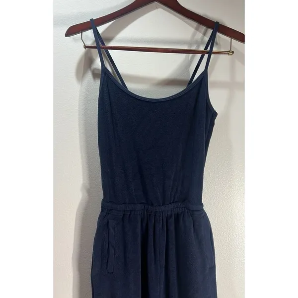 OFFLINE By Aerie Summer Lights Terry Jumpsuit Navy Blue Size Smal - Image 2