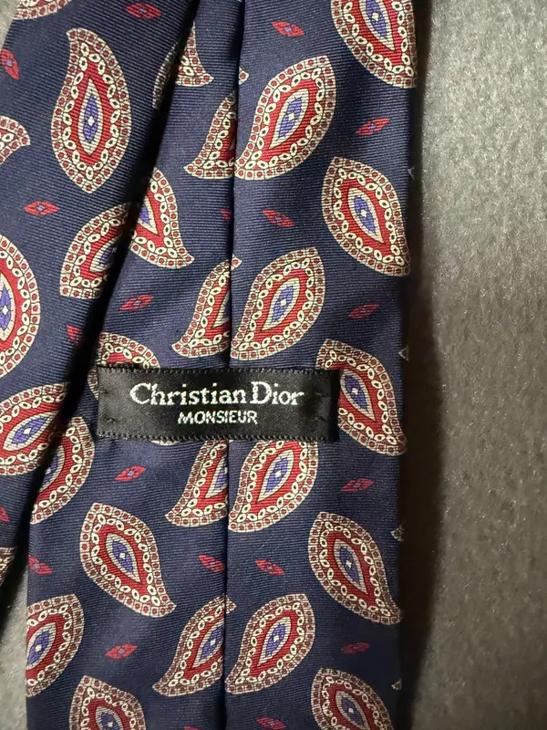 Men’s Christian Dior neck tie - Image 3