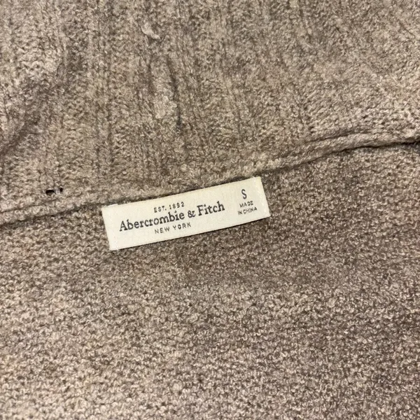 Abercrombie & Fitch Women's Fair Isle Cardigan - Taupe & Cream - Image 2