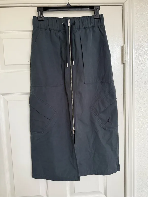 Jordan Women's Blue‎ Dark Midi Skirt Zipper XS - Image 5