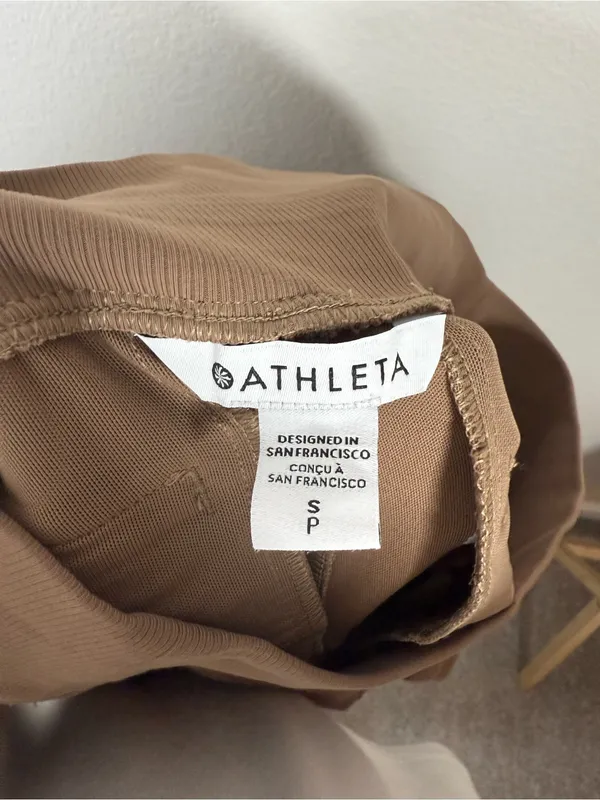 Athleta Venice High Rise Jogger Pant Brown Athleisure Travel Size Small - Image 7
