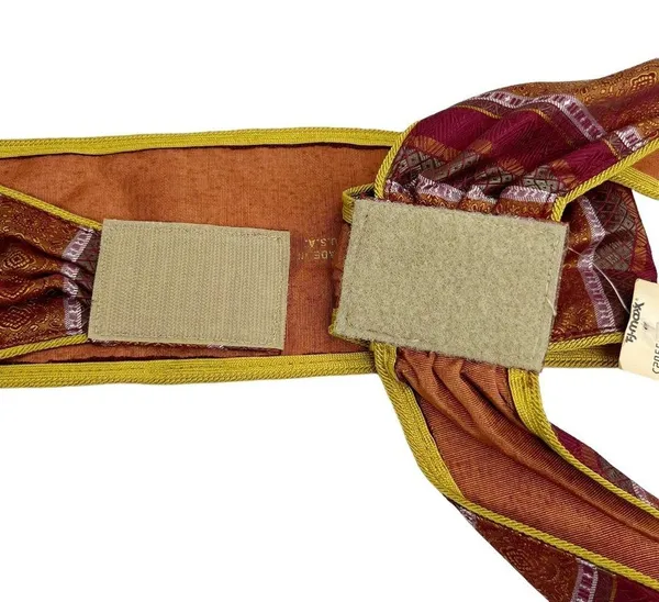 NWT Vintage Omega Fabric Wide Bohemian Coin Belt - Image 7
